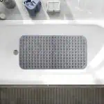 Baignoire Tapis Antiderapant Gris 2